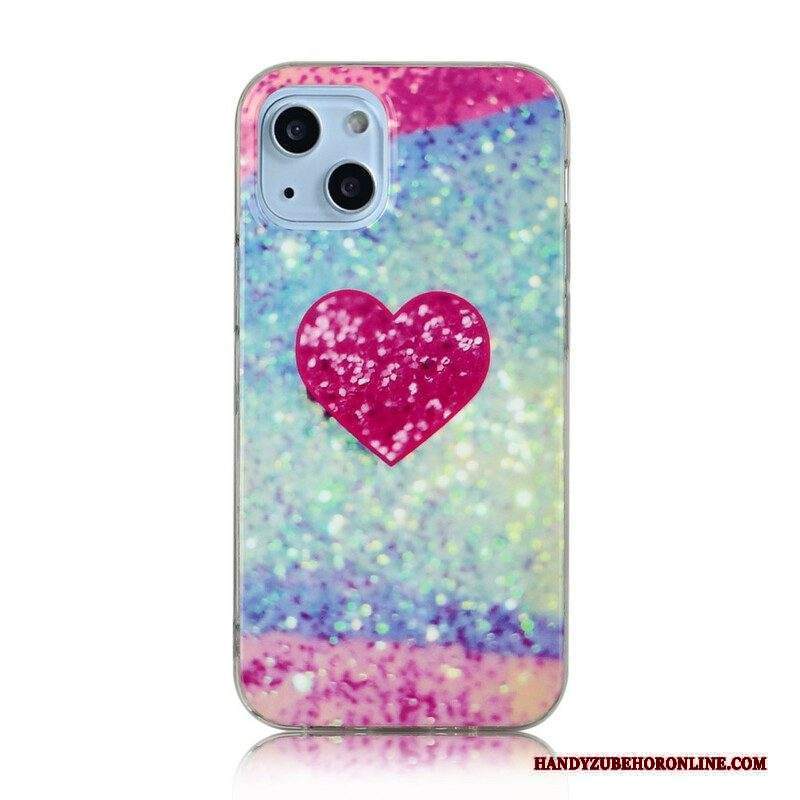 Cover iPhone 13 Mini Marmo Glitterato