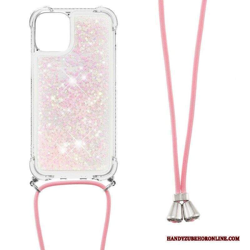 Cover iPhone 13 Mini Paillettes Con Coulisse