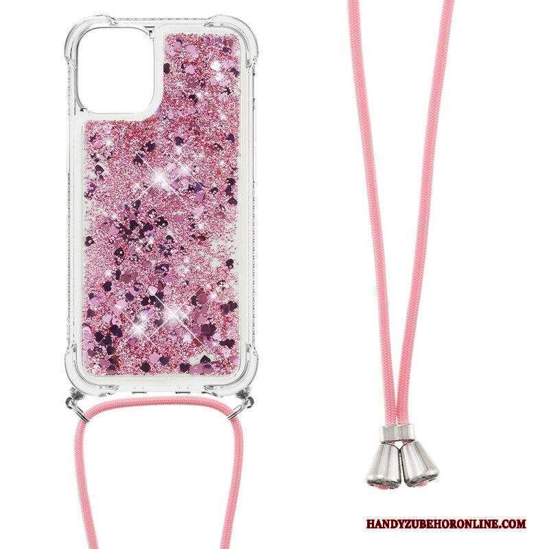 Cover iPhone 13 Mini Paillettes Con Coulisse