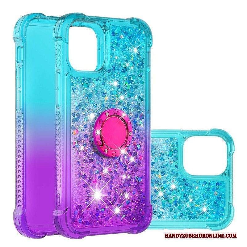 Cover iPhone 13 Mini Staffa Ad Anello Glitterata