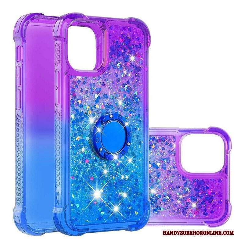 Cover iPhone 13 Mini Staffa Ad Anello Glitterata