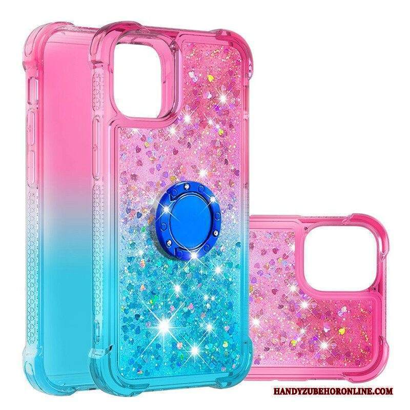 Cover iPhone 13 Mini Staffa Ad Anello Glitterata