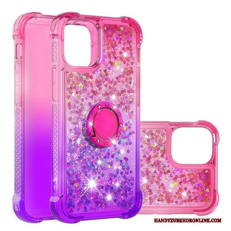 Cover iPhone 13 Mini Staffa Ad Anello Glitterata