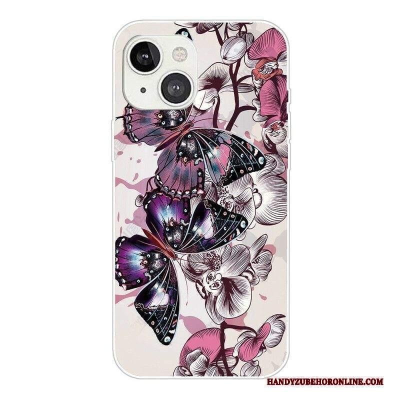 Cover iPhone 13 Mini Variazione Farfalle