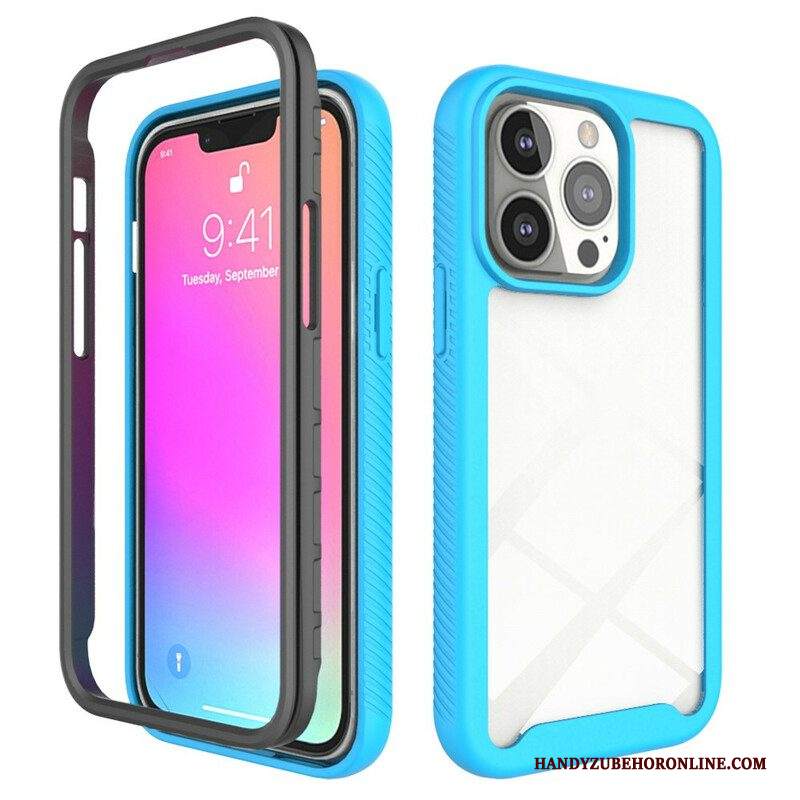 Cover iPhone 13 Pro Bordi In Silicone Dal Design Ibrido