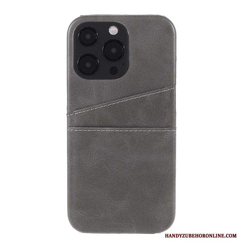 Cover iPhone 13 Pro Doppio Titolare Della Carta