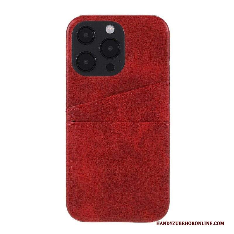 Cover iPhone 13 Pro Doppio Titolare Della Carta