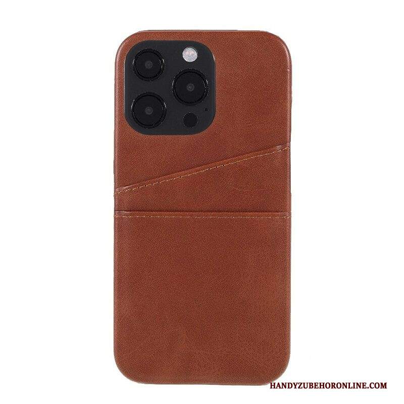 Cover iPhone 13 Pro Doppio Titolare Della Carta