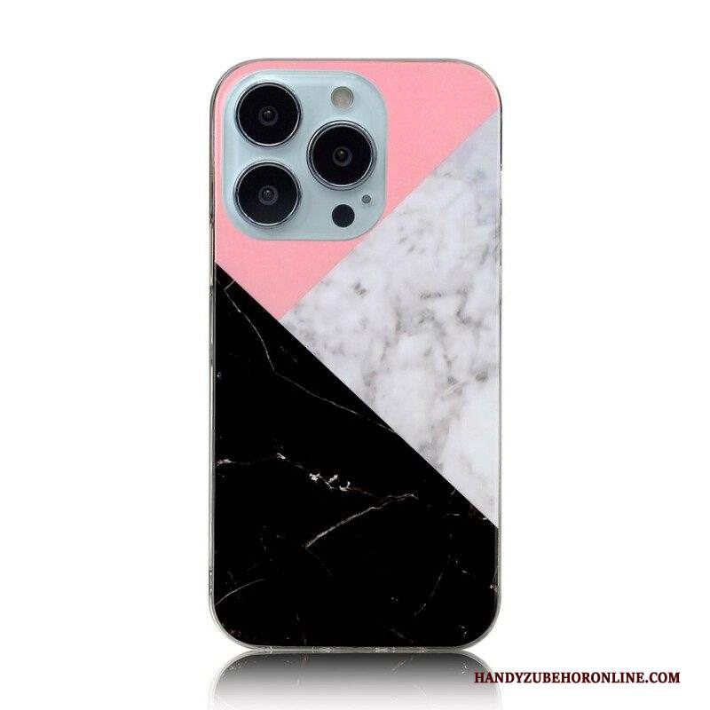 Cover iPhone 13 Pro Geometrie Di Marmo