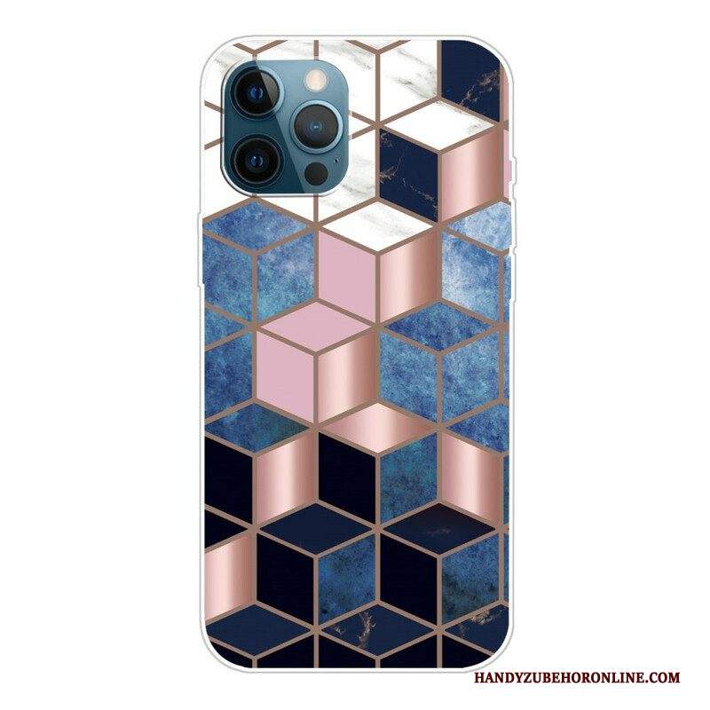 Cover iPhone 13 Pro Marmo Geometrico Variabile