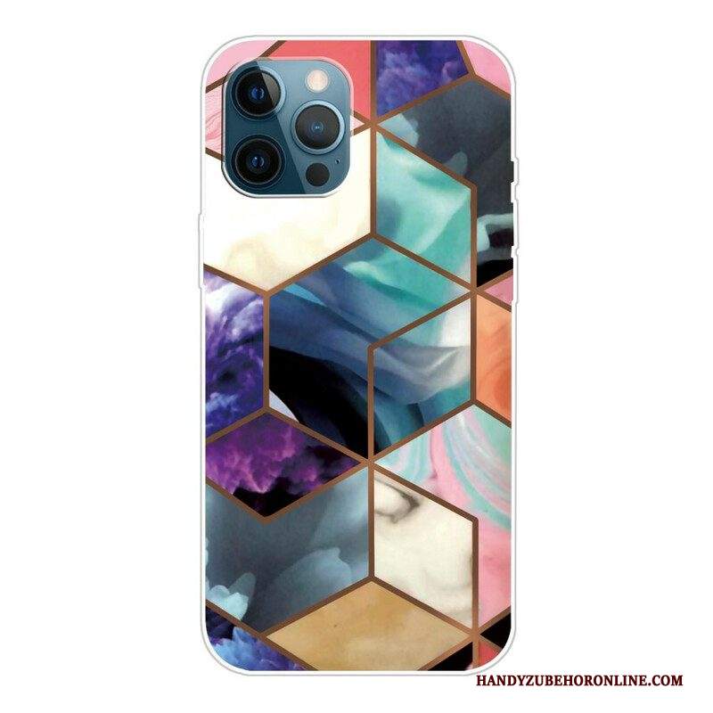 Cover iPhone 13 Pro Marmo Geometrico Variabile