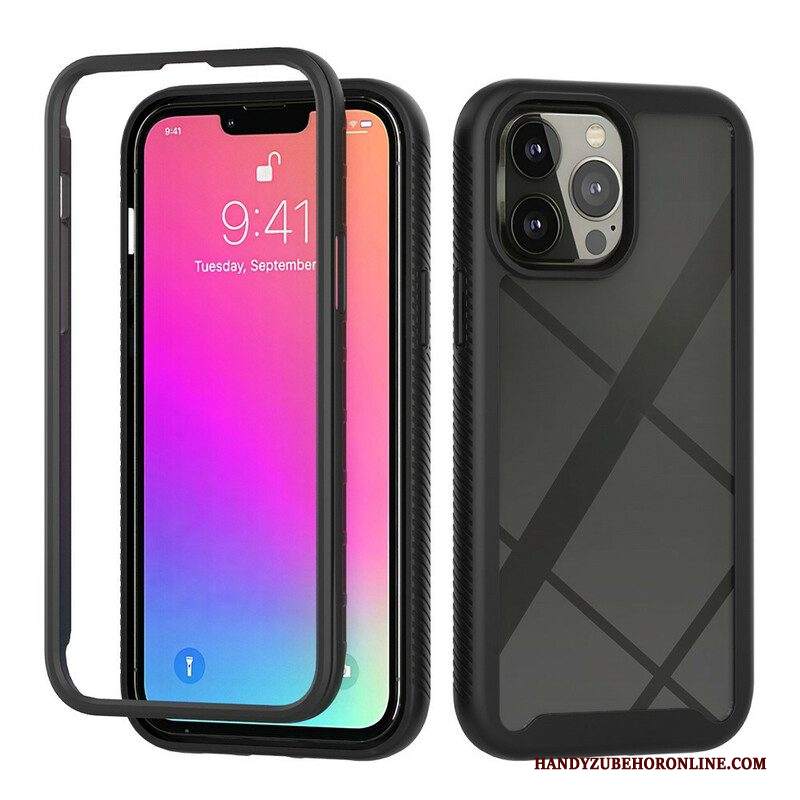 Cover iPhone 13 Pro Max Bordi In Silicone Dal Design Ibrido