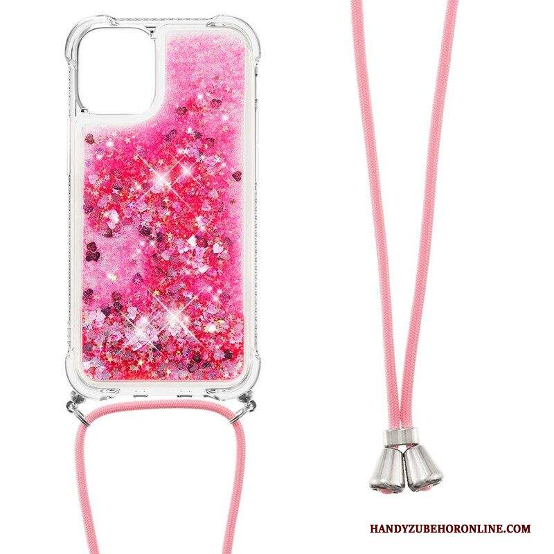 Cover iPhone 13 Pro Max Paillettes Con Coulisse