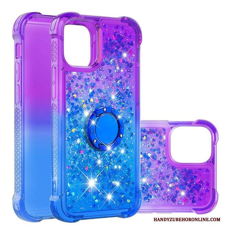 Cover iPhone 13 Pro Max Staffa Ad Anello Glitterata