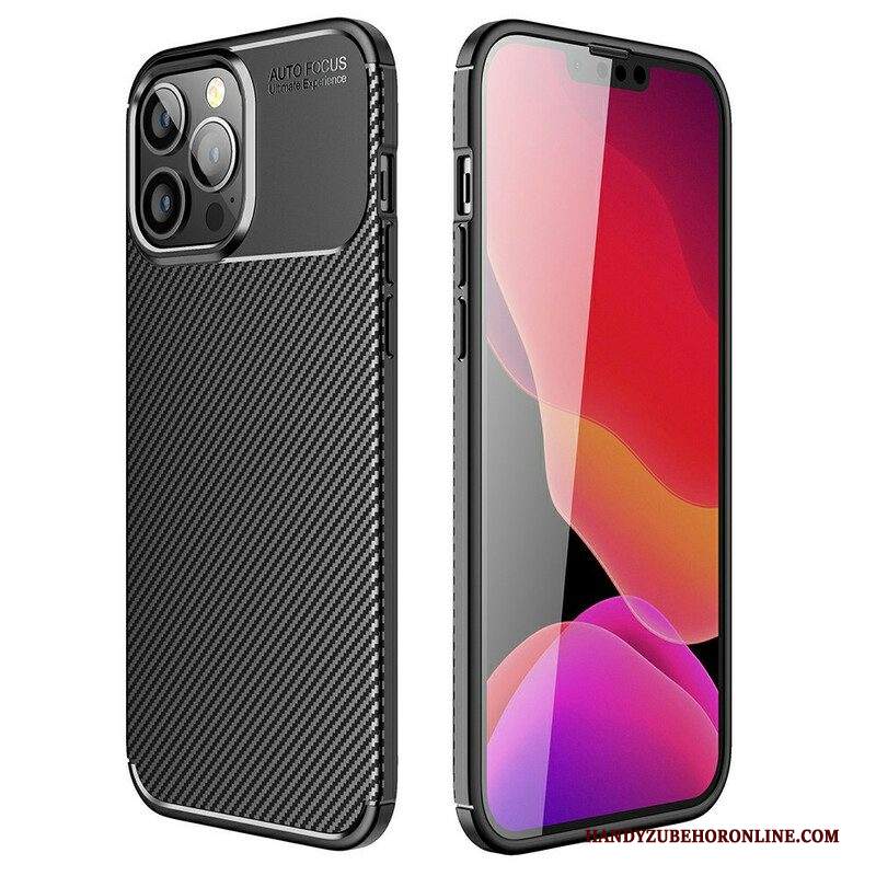 Cover iPhone 13 Pro Max Struttura Flessibile In Fibra Di Carbonio