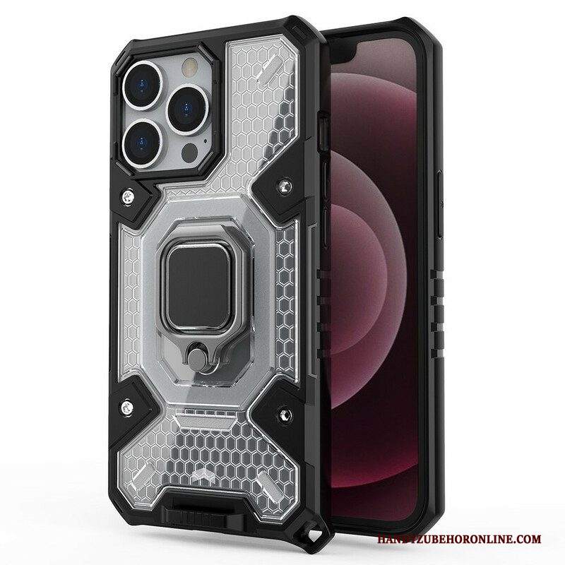 Cover iPhone 13 Pro Nido D'ape Con Anello