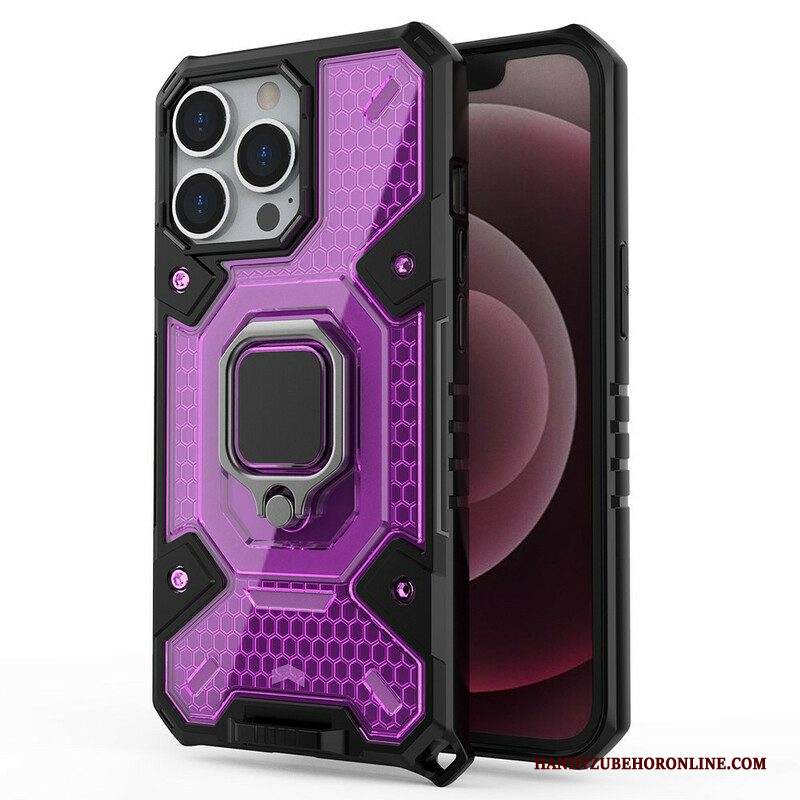 Cover iPhone 13 Pro Nido D'ape Con Anello