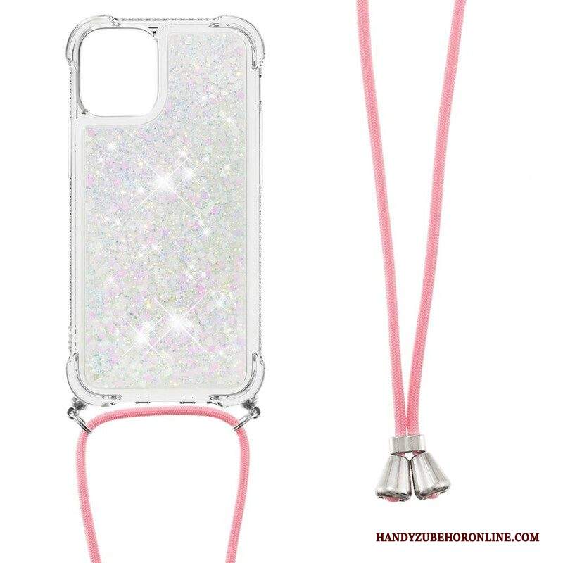 Cover iPhone 13 Pro Paillettes Con Coulisse