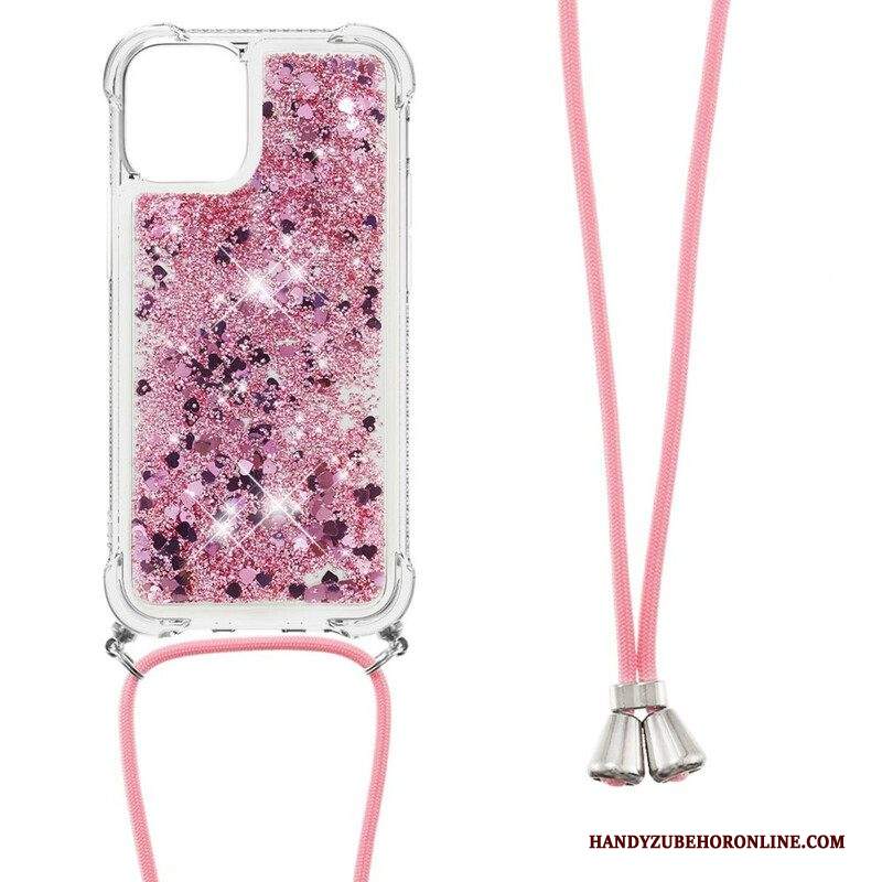 Cover iPhone 13 Pro Paillettes Con Coulisse