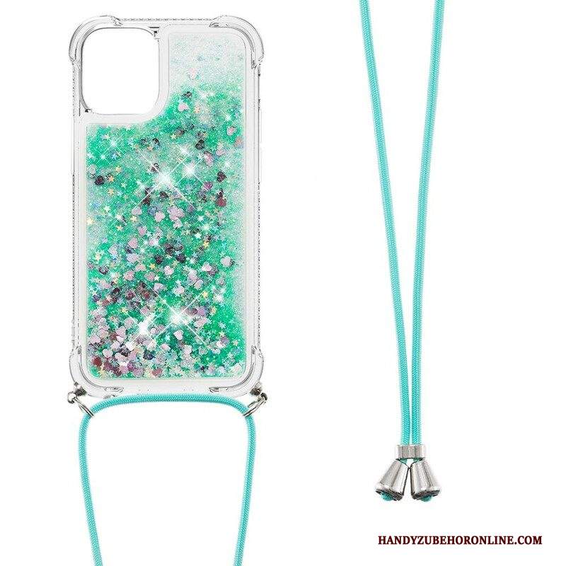 Cover iPhone 13 Pro Paillettes Con Coulisse