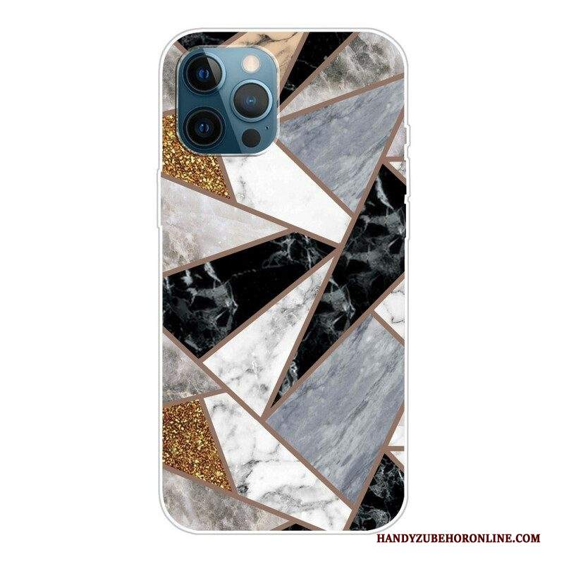 Cover iPhone 13 Pro Rifiuta Il Marmo Geometrico