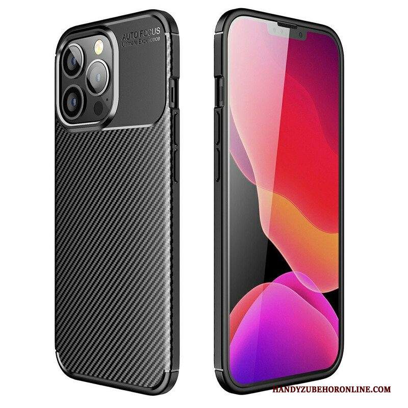 Cover iPhone 13 Pro Struttura Flessibile In Fibra Di Carbonio