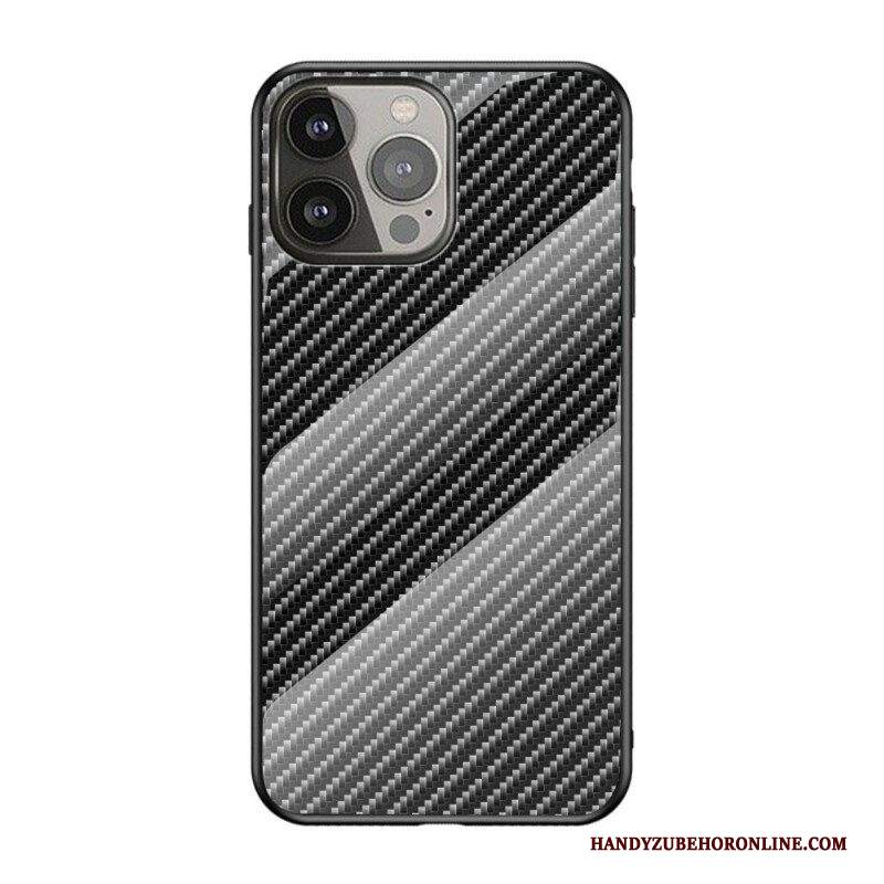 Cover iPhone 13 Pro Vetro Temperato In Fibra Di Carbonio