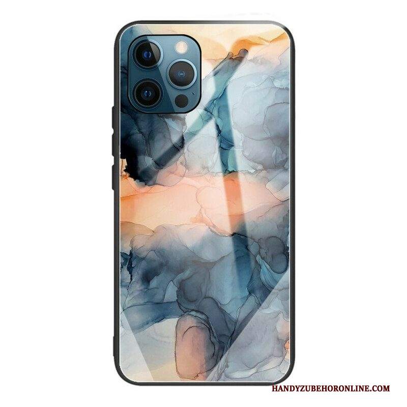 Cover iPhone 13 Pro Vetro Temperato In Marmo