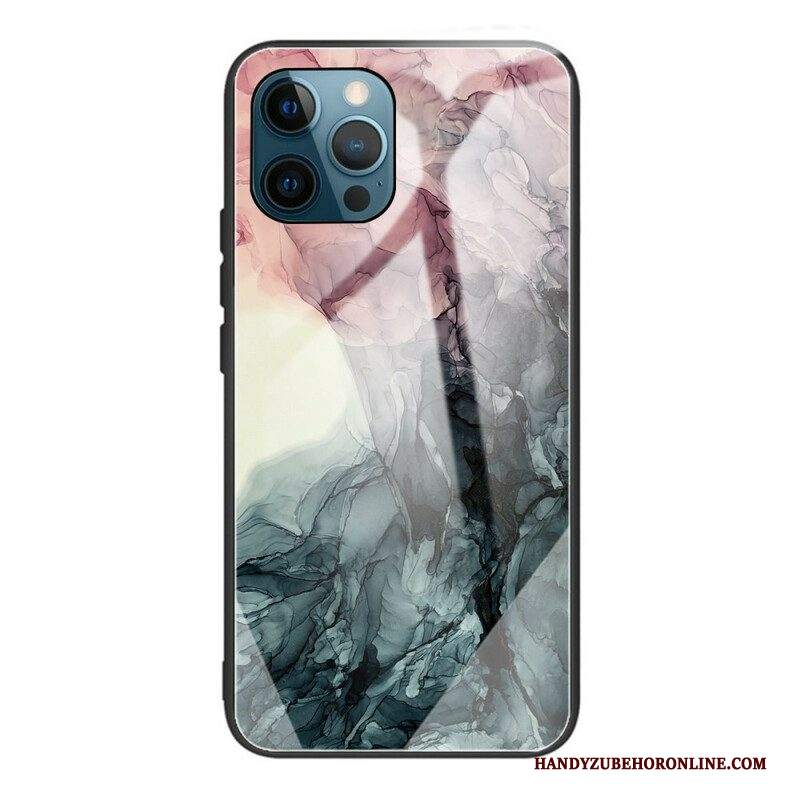 Cover iPhone 13 Pro Vetro Temperato In Marmo