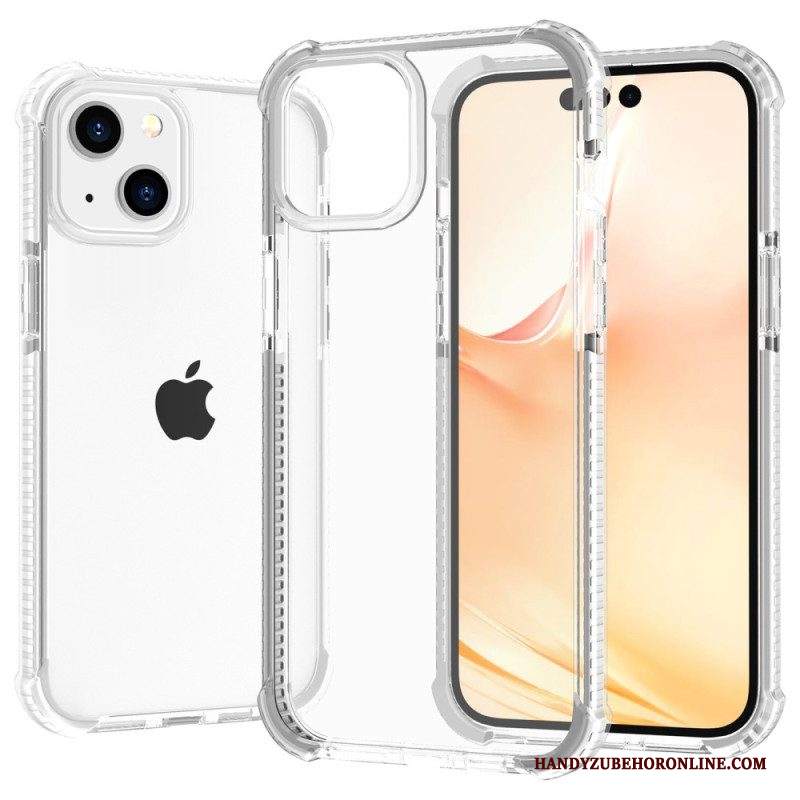 Cover iPhone 14 Bordi Colorati Trasparenti