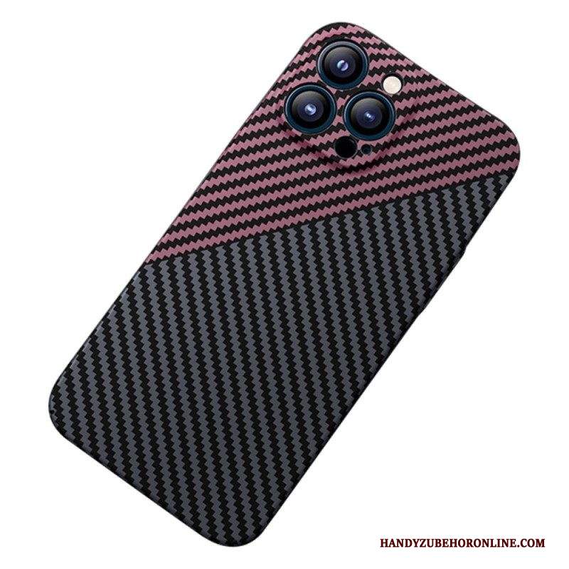 Cover iPhone 14 Design In Fibra Di Carbonio