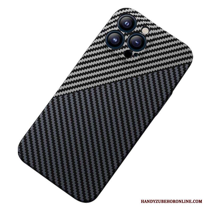 Cover iPhone 14 Design In Fibra Di Carbonio