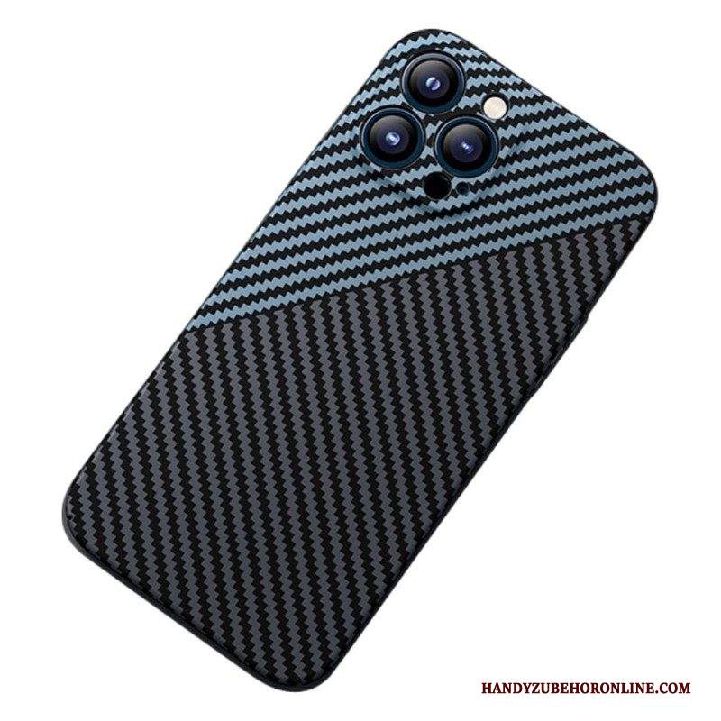 Cover iPhone 14 Design In Fibra Di Carbonio