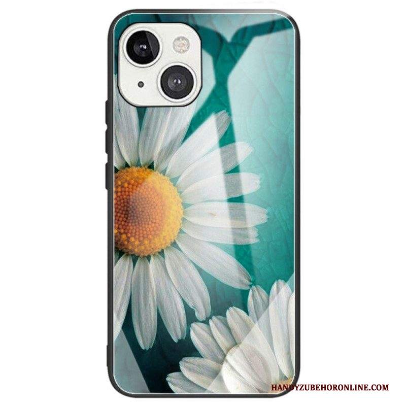 Cover iPhone 14 Fiori In Vetro Temperato