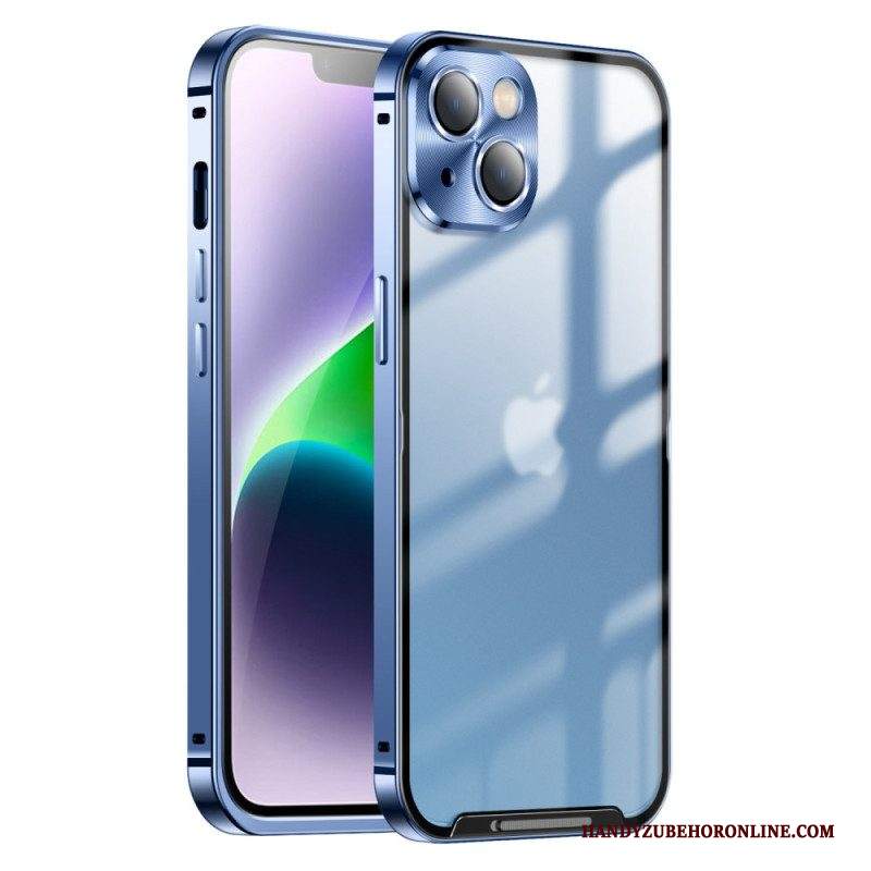 Cover iPhone 14 Plus Bordi E Retro In Lega Di Alluminio