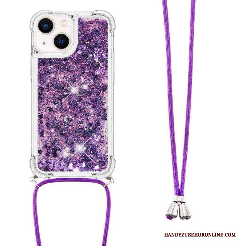 Cover iPhone 14 Plus Con Coulisse In Paillettes