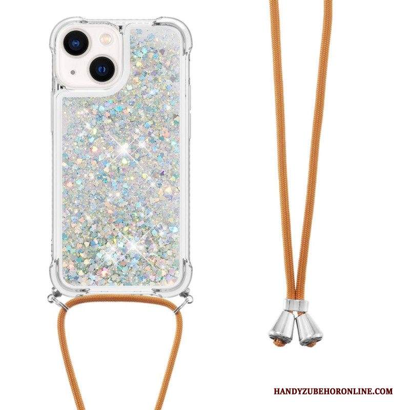 Cover iPhone 14 Plus Con Coulisse In Paillettes