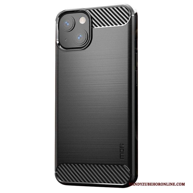 Cover iPhone 14 Plus Fibra Di Carbonio Spazzolata Mofi