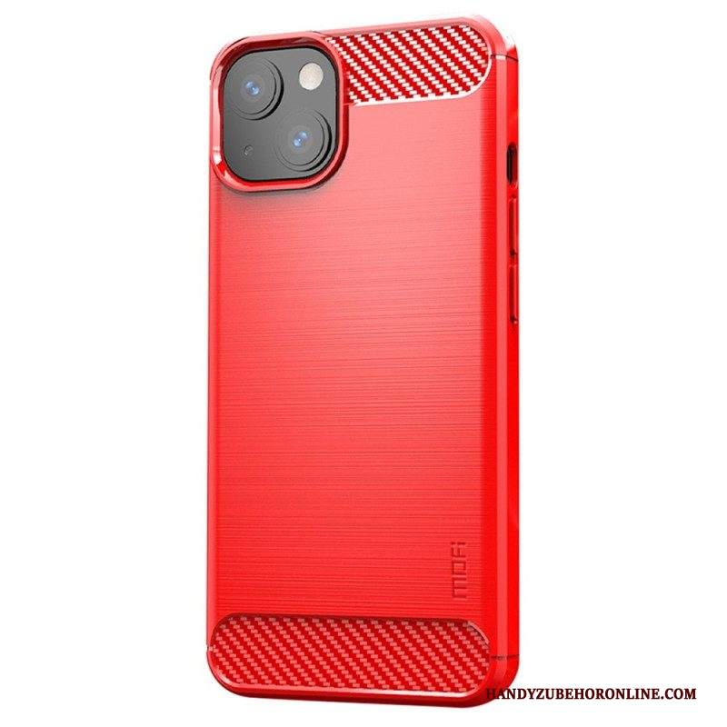 Cover iPhone 14 Plus Fibra Di Carbonio Spazzolata Mofi