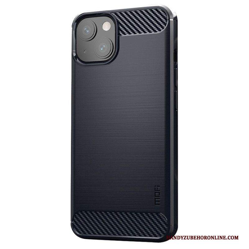 Cover iPhone 14 Plus Fibra Di Carbonio Spazzolata Mofi