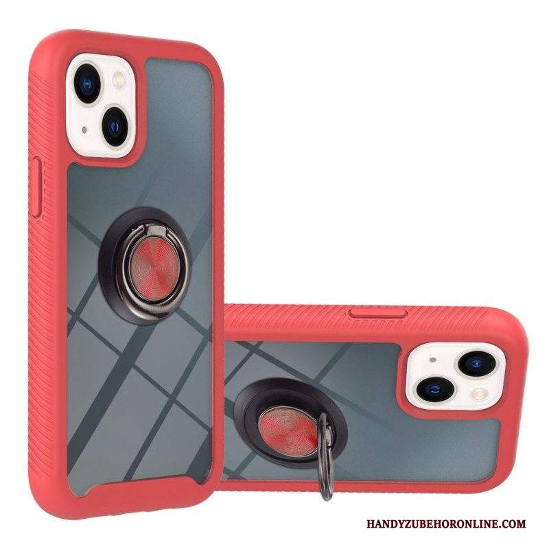 Cover iPhone 14 Plus Trasparente Con Anello-supporto