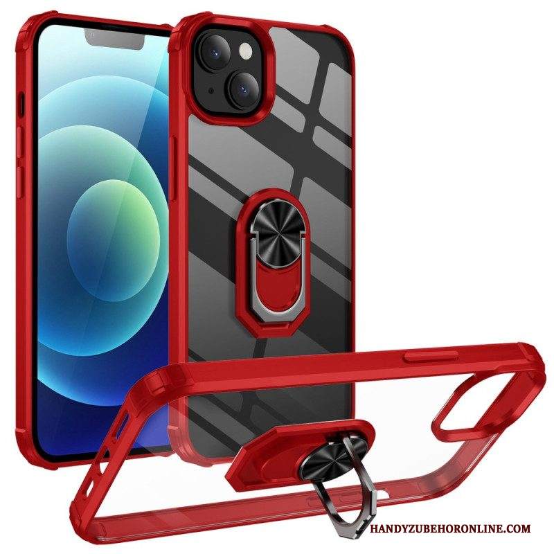 Cover iPhone 14 Plus Trasparente Con Anello-supporto