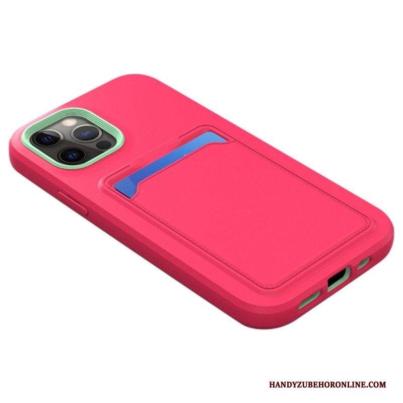 Cover iPhone 14 Porta Carte Bicolore