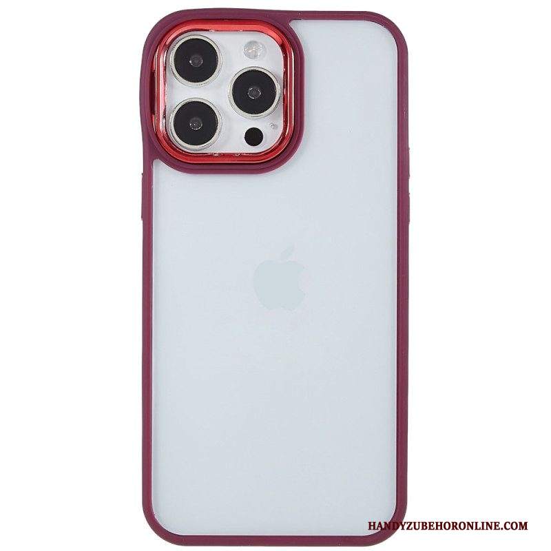 Cover iPhone 14 Pro Bordi Colorati Trasparenti