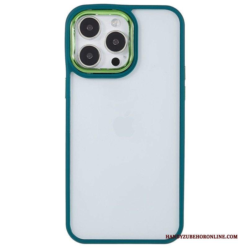 Cover iPhone 14 Pro Bordi Colorati Trasparenti