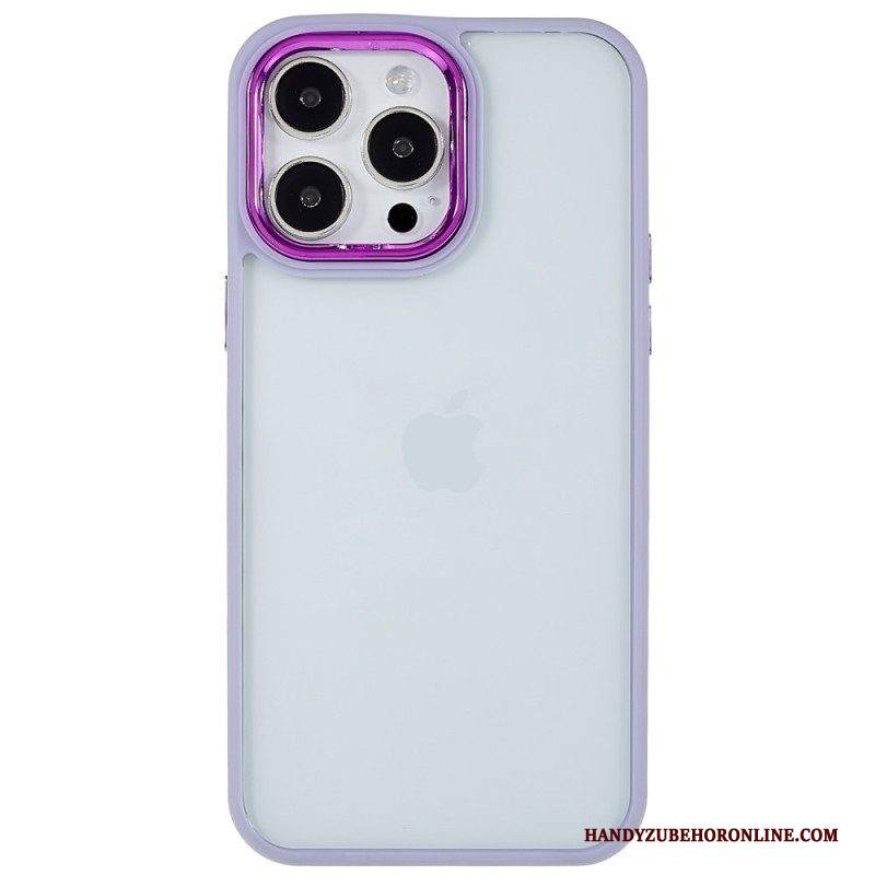 Cover iPhone 14 Pro Bordi Colorati Trasparenti