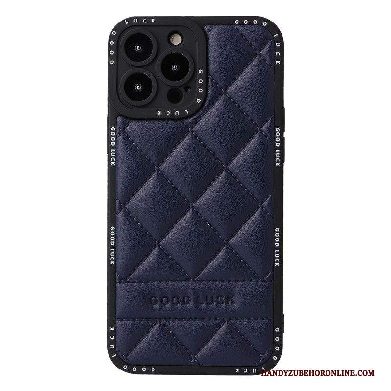 Cover iPhone 14 Pro Buona Fortuna Trapuntata