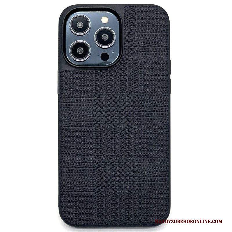 Cover iPhone 14 Pro Ecopelle Incrociata