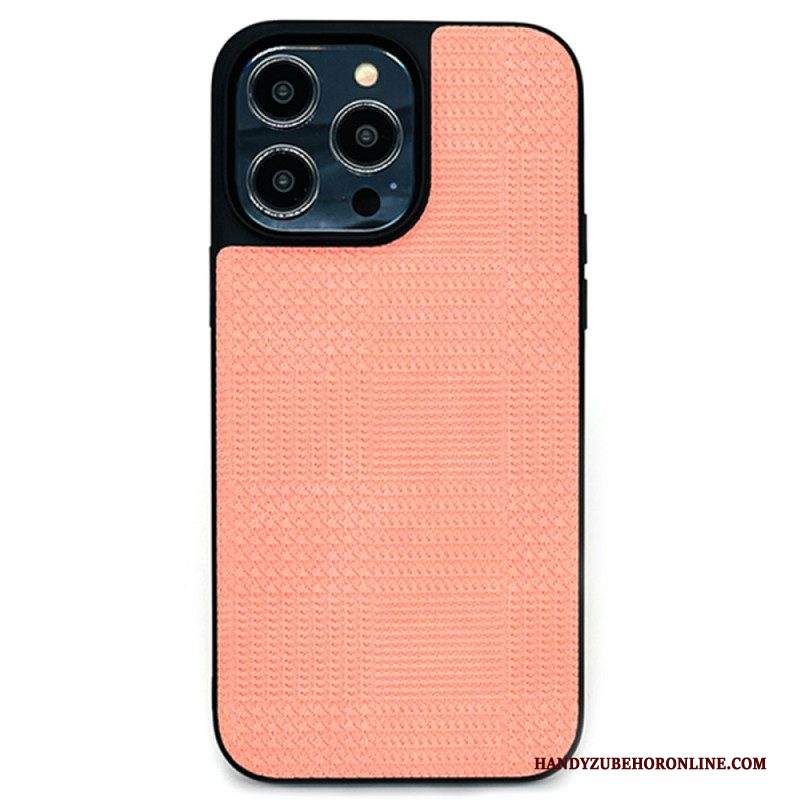 Cover iPhone 14 Pro Ecopelle Incrociata