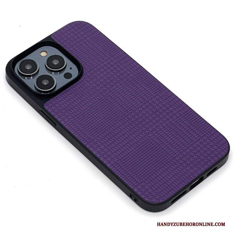 Cover iPhone 14 Pro Ecopelle Incrociata